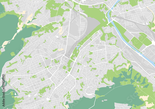 Vektor Stadtplan von Stuttgart