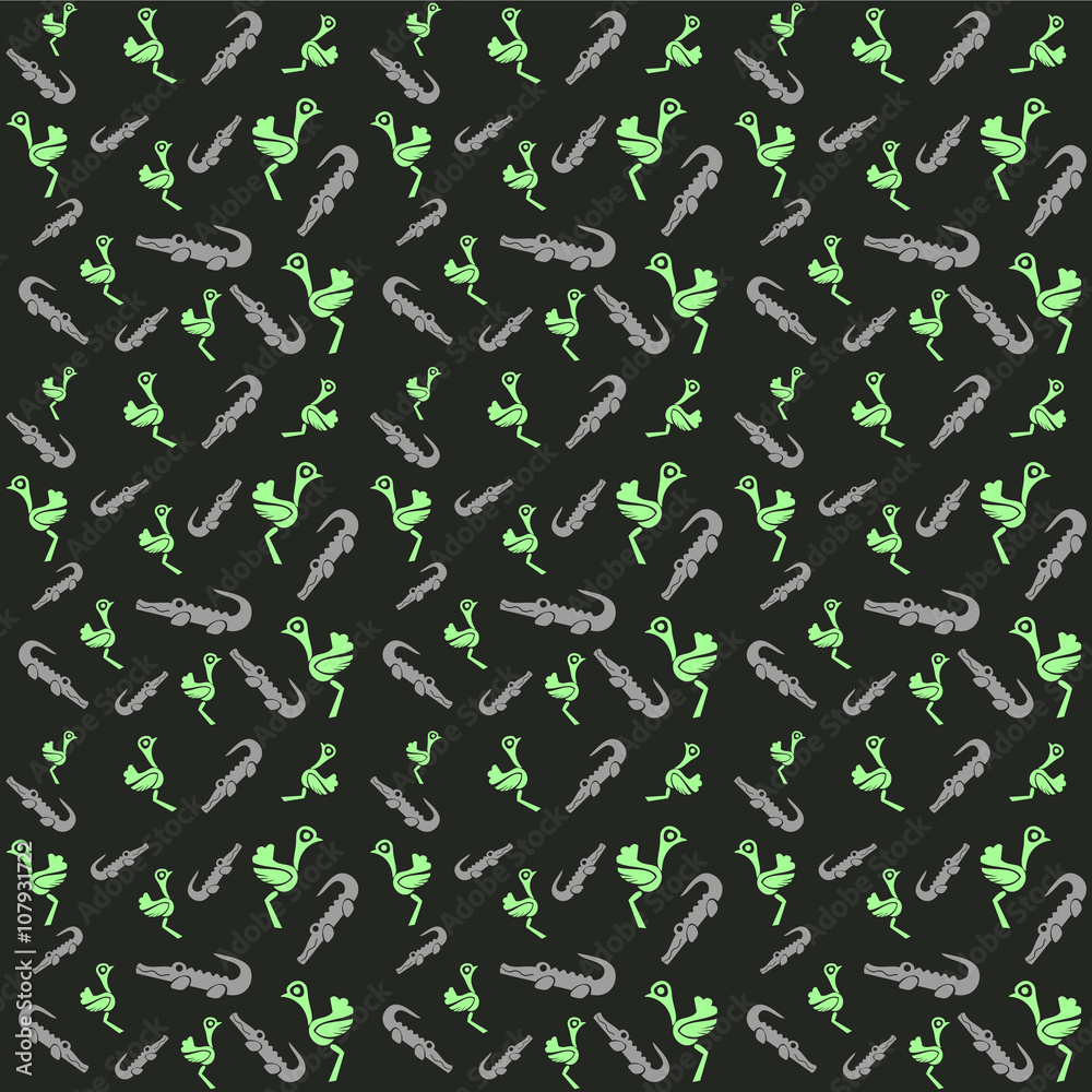 Animals pattern seamless background