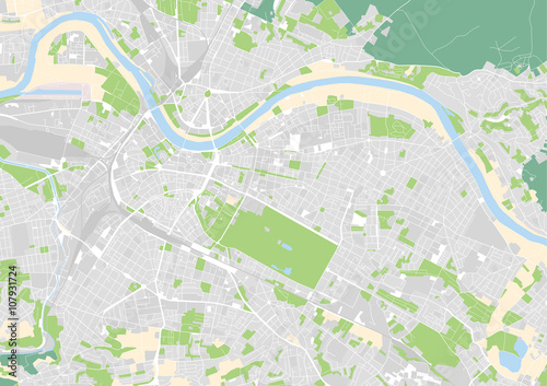Vektor Stadtplan von Dresden
