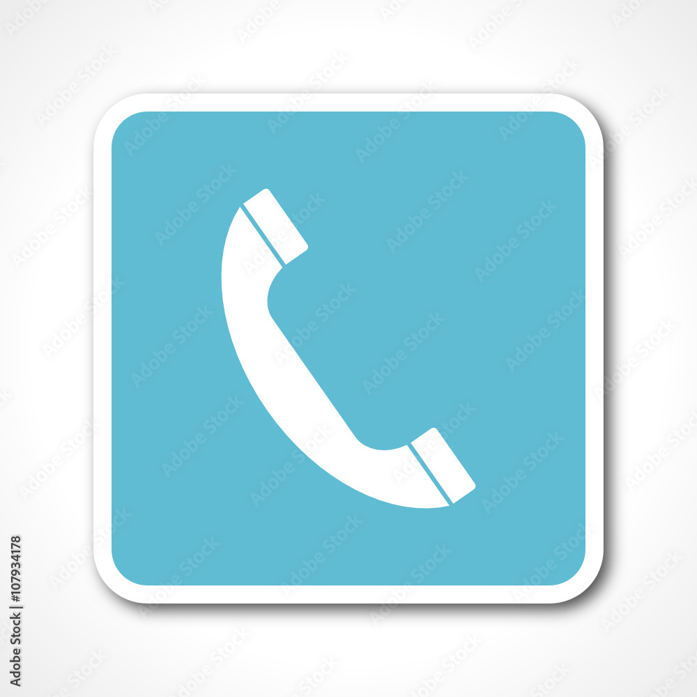 phone blue flat design vector web icon phone blue flat design vector web icon