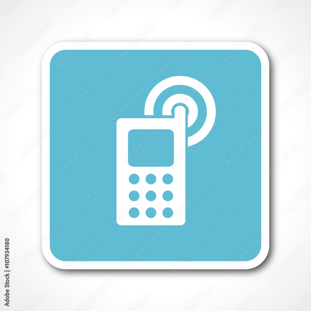 phone blue flat design vector web icon phone blue flat design vector web icon