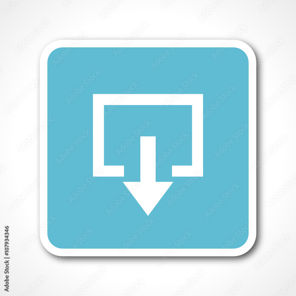 logout blue flat design vector web icon logout blue flat design vector web icon