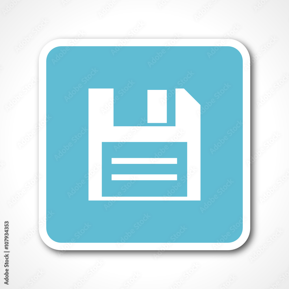 floppy blue flat design vector web icon floppy blue flat design vector web icon