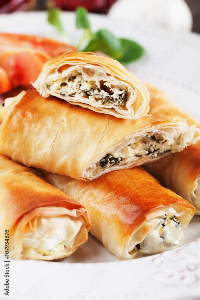 Pita zeljanica, balkans phyllo pastry Pita zeljanica, balkans phyllo pastry
