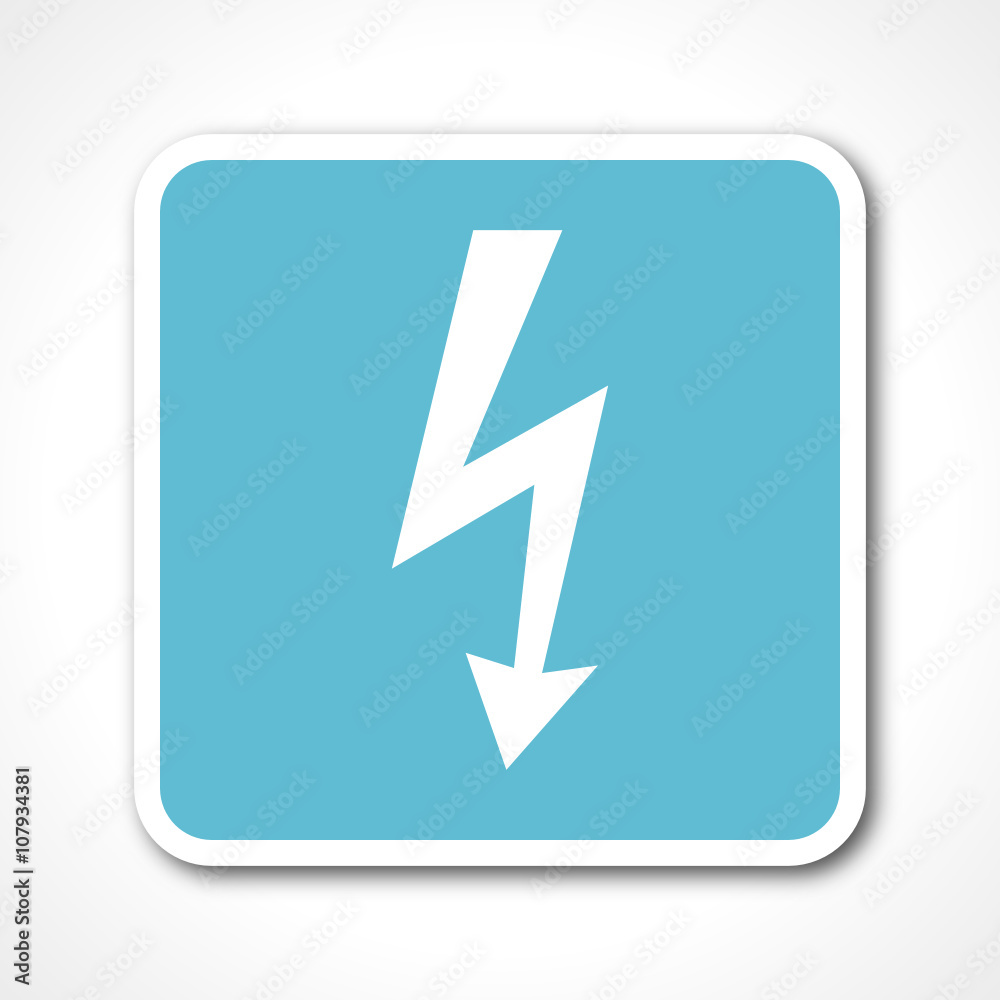 bolt blue flat design vector web icon bolt blue flat design vector web icon