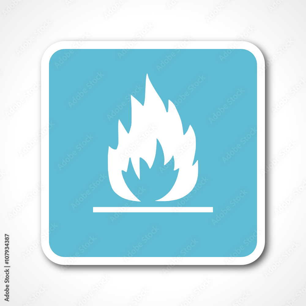flame blue flat design vector web icon flame blue flat design vector web icon