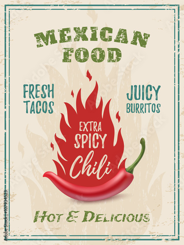 Restaurant, cafe, bar or fast food poster.