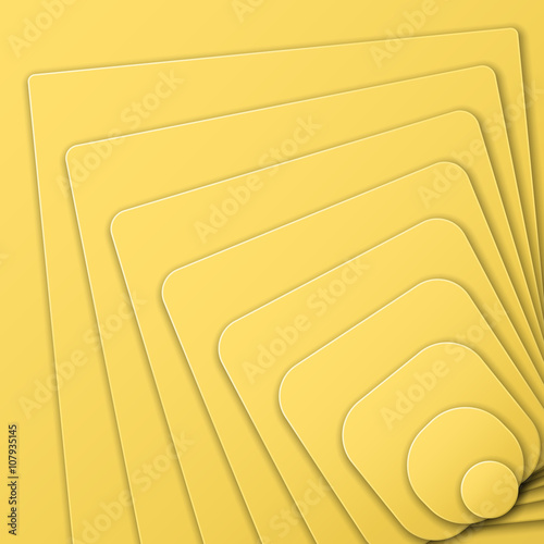Layered pyramid of figures in Optical Art, view from top