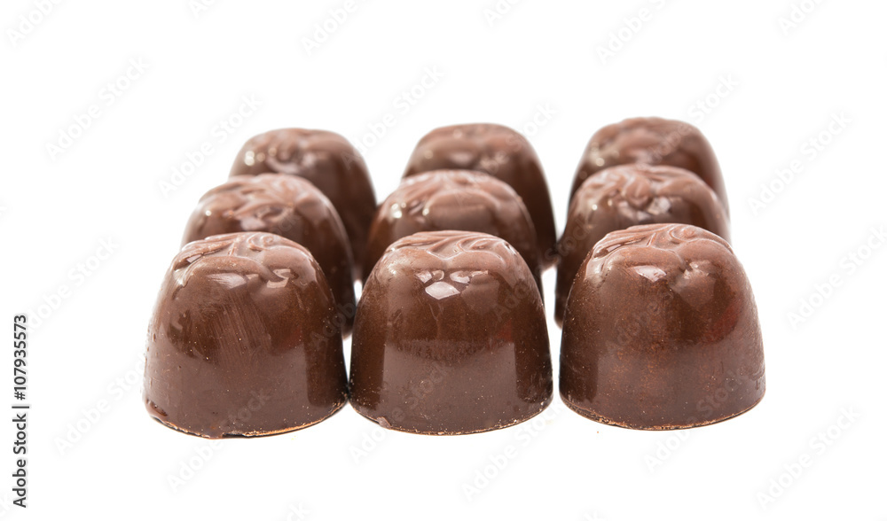 chocolate candy with cherry isolated chocolate candy with cherry isolated