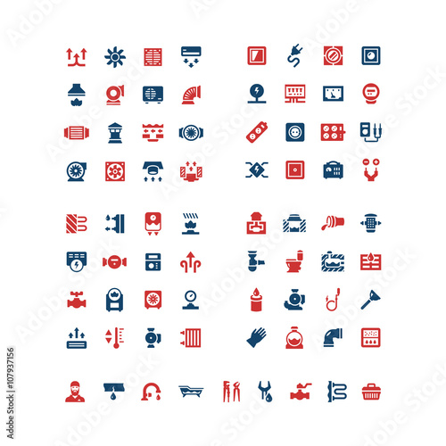 Set color icons of house system