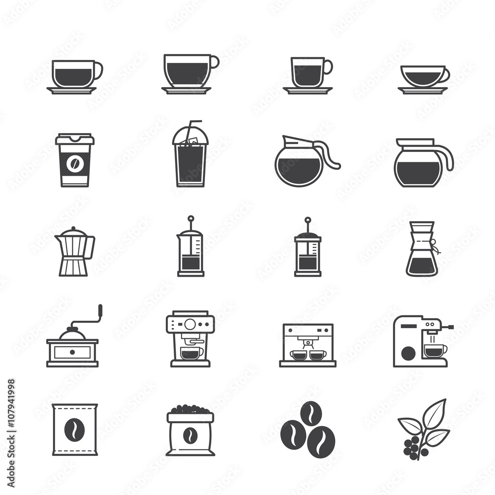 Coffee and Drink Icons Coffee and Drink Icons