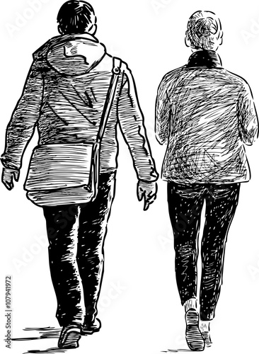 Photos couple of the casual townspeople