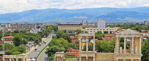 Obraz na płótnie Antique theater Plovdiv - Bulgaria w salonie