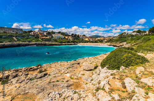 Beautiful seaside cove Majorca Cala Mandia Spain photo