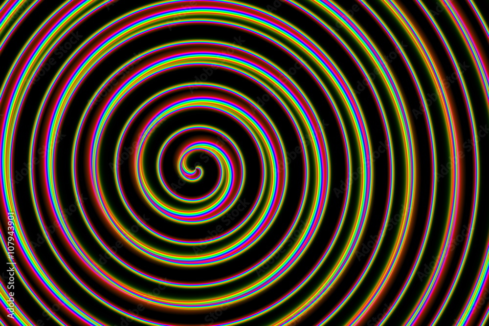 rainbow spiral in the middle rainbow spiral in the middle