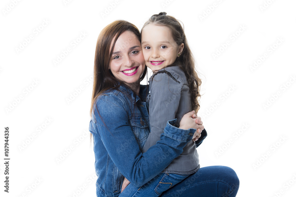 beautiful young mother with little pretty daughter beautiful young mother with little pretty daughter