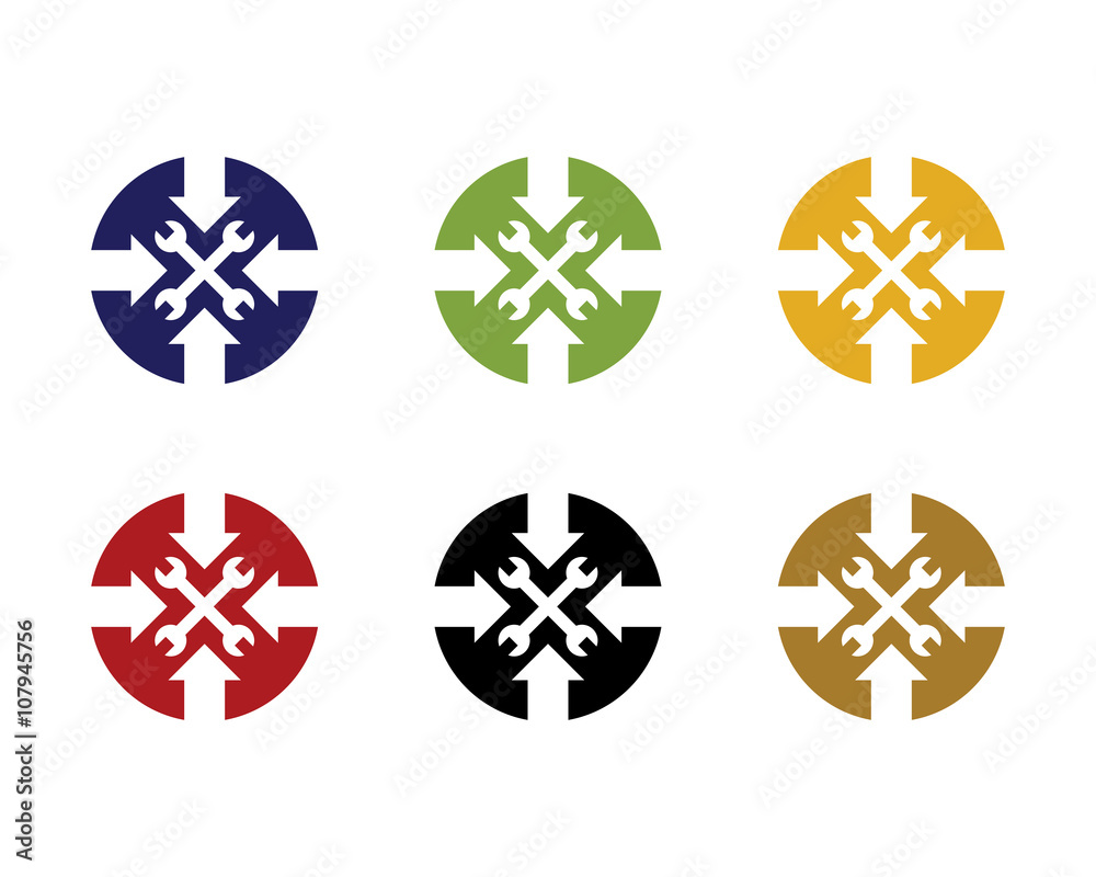 Obraz premium Central Repair Logo