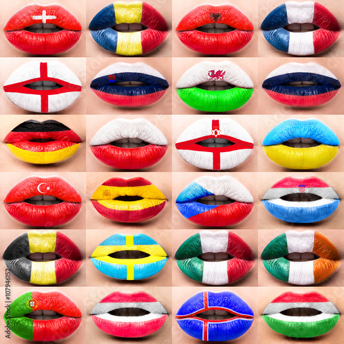 Collection of Female lips c...