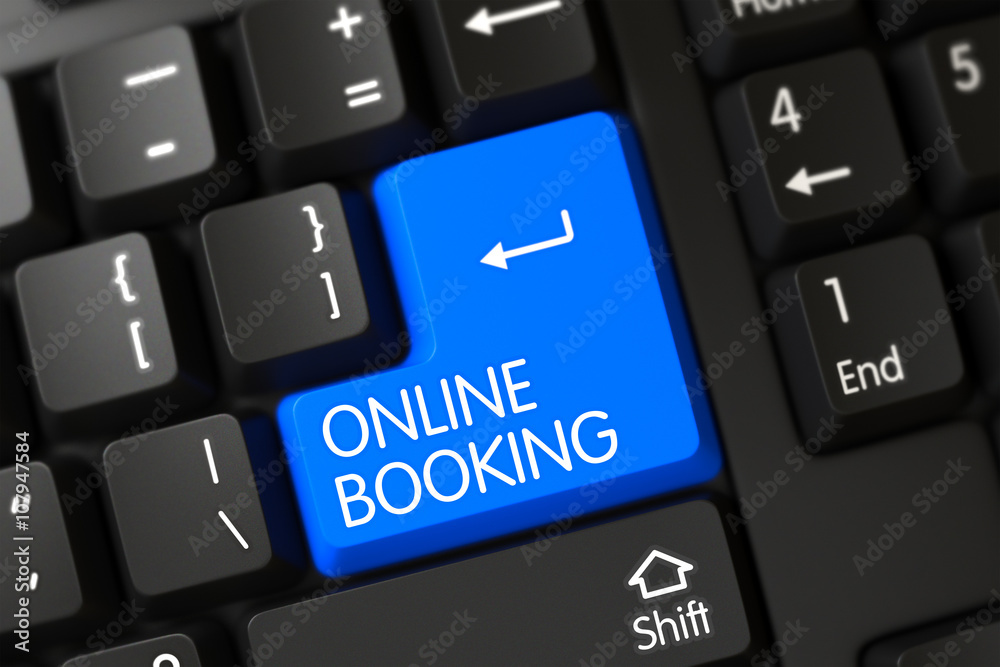 Online Booking on PC Keyboard Background. Online Booking Key on Modern Laptop Keyboard. Online Booking Close Up of Computer Keyboard on a Modern Laptop. Blue Online Booking Button on Keyboard. 3D. Online Booking on PC Keyboard Background. Online Booking Key on Modern Laptop Keyboard. Online Booking Close Up of Computer Keyboard on a Modern Laptop. Blue Online Booking Button on Keyboard. 3D.