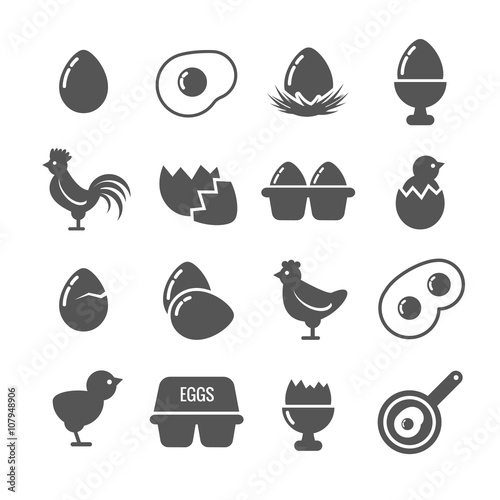 Egg vector icons