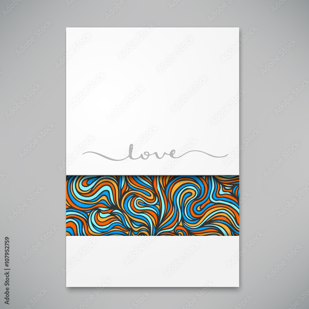 Fototapeta premium Beautiful card template