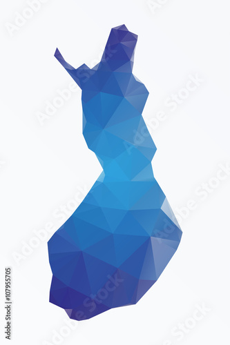 Polygonal map of Finnland