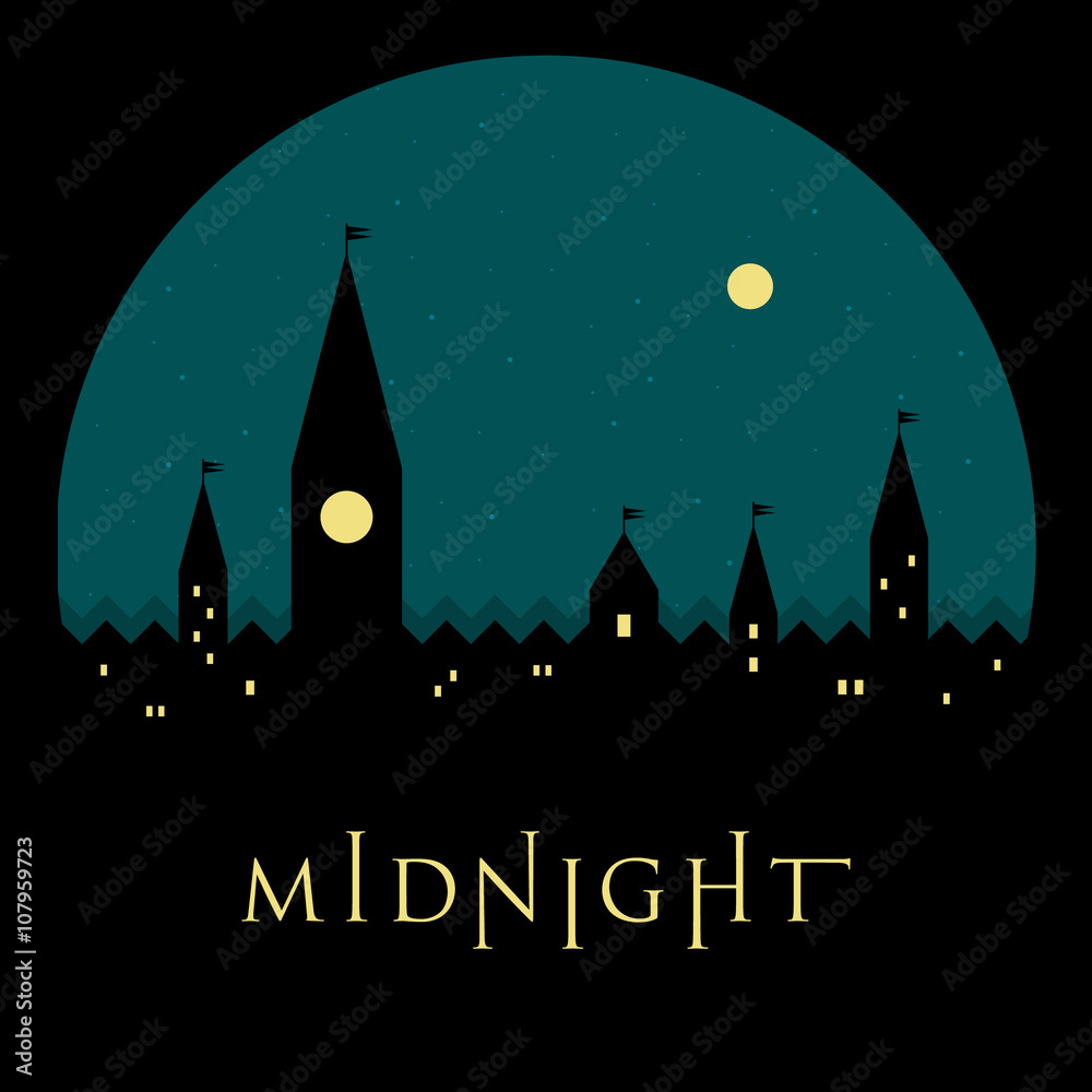 Vector Minimal Poster: Midnight
