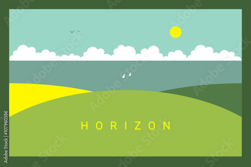 Vector Minimal Poster: Horizon
