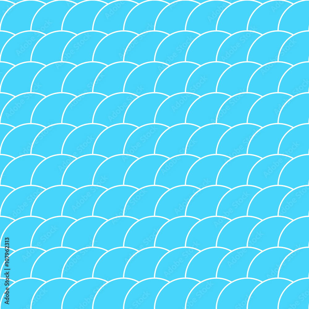 Vector seamless vector pattern with blue scales. Vector seamless vector pattern with blue scales.