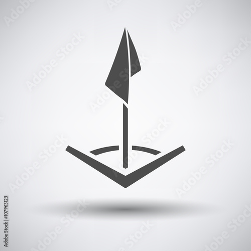 Soccer corner flag icon