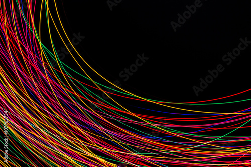 Neon lines motion background.