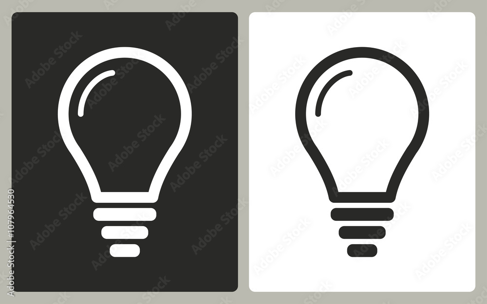 Lamp - vector icon. Lamp - vector icon.
