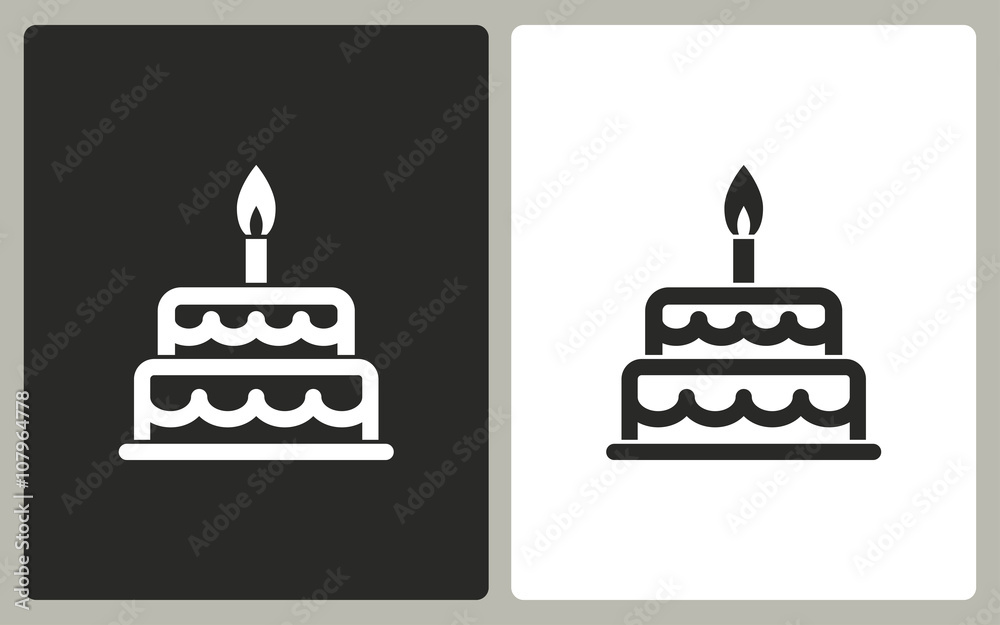 Cake - vector icon. Cake - vector icon.