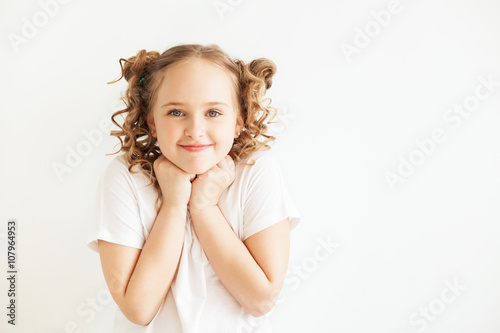 Lovely happy little girl