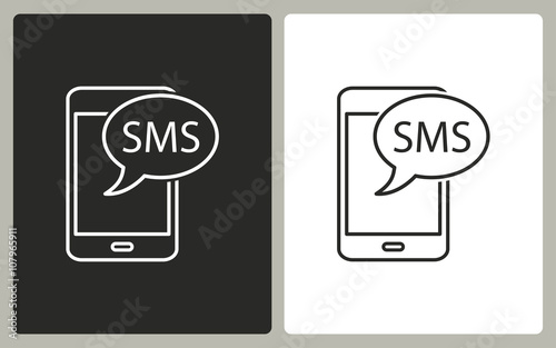 SMS - vector icon.