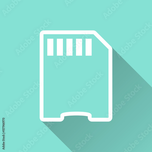 Memory card- vector icon.