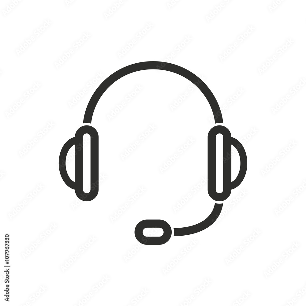 Headphone - vector icon. Headphone - vector icon.