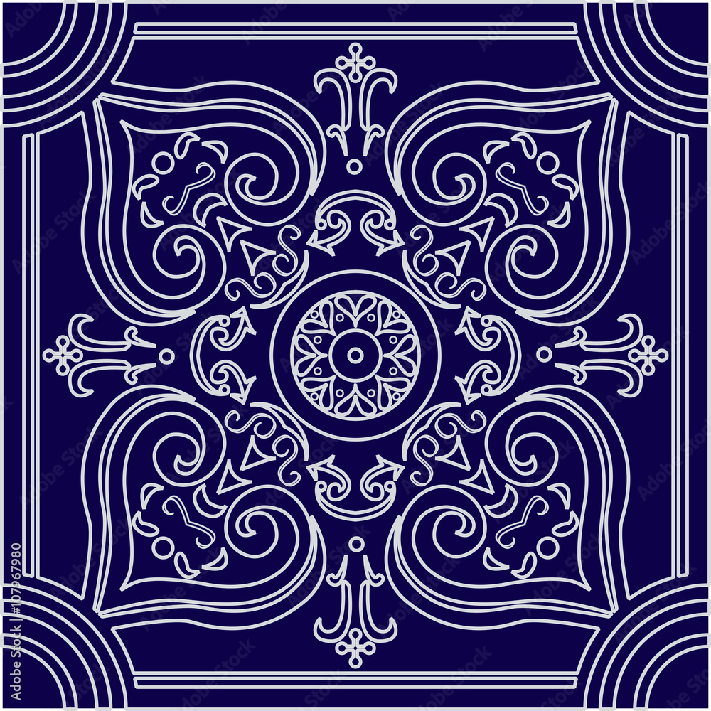 Tile parrern background. Tile parrern background.