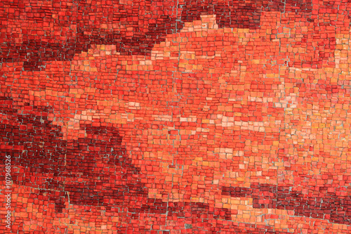 orange glass mosaic texture