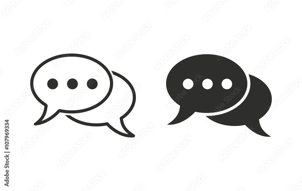 Chatting - vector icon. Chatting - vector icon.