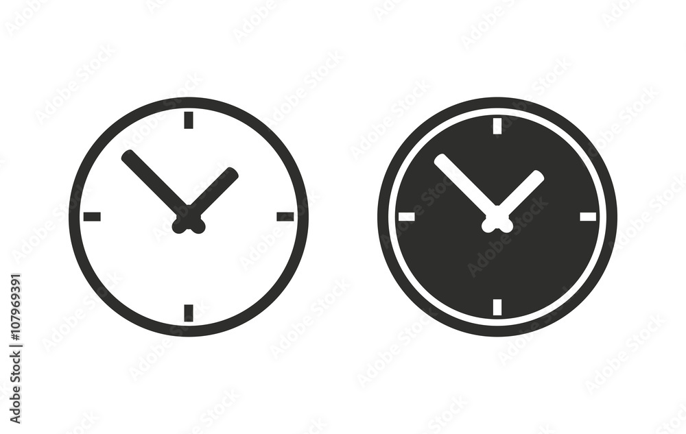 Clock - vector icon. Clock - vector icon.