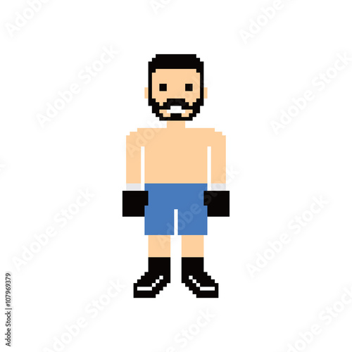 pixel people boxer avatar