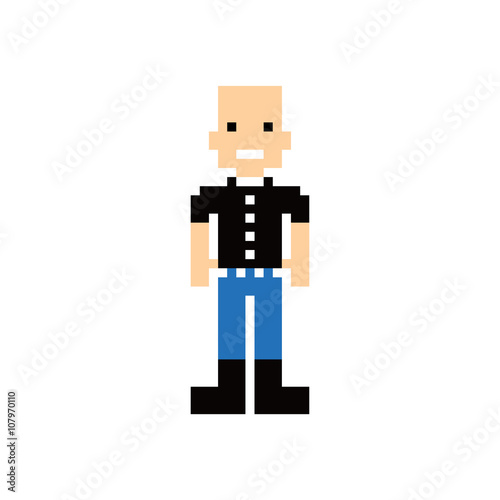 pixel people theme avatar guy