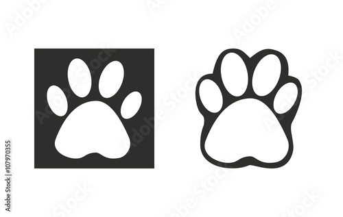 Paw - vector icon.