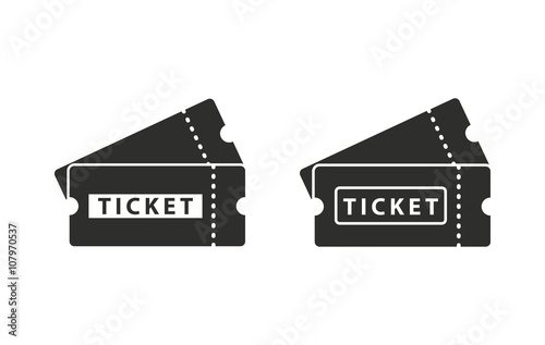 Ticket - vector icon.