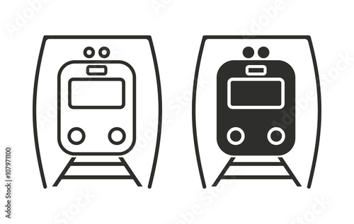 Metro - vector icon.