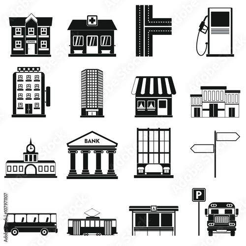 Infrastructure set icons