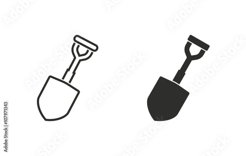 Shovel - vector icon.