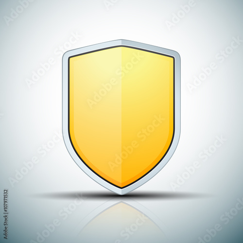 Free Download Yellow Shield sign - GFXLoad