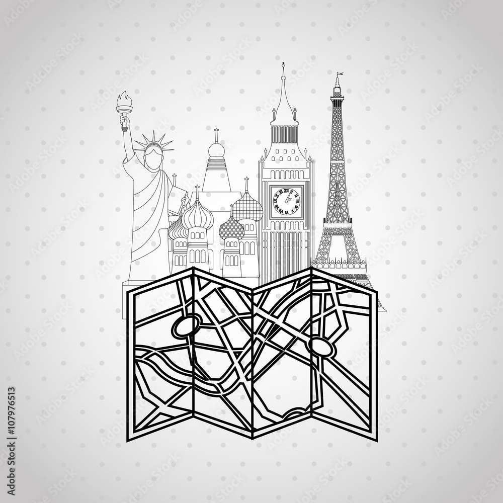 Fototapeta premium travel concept design 
